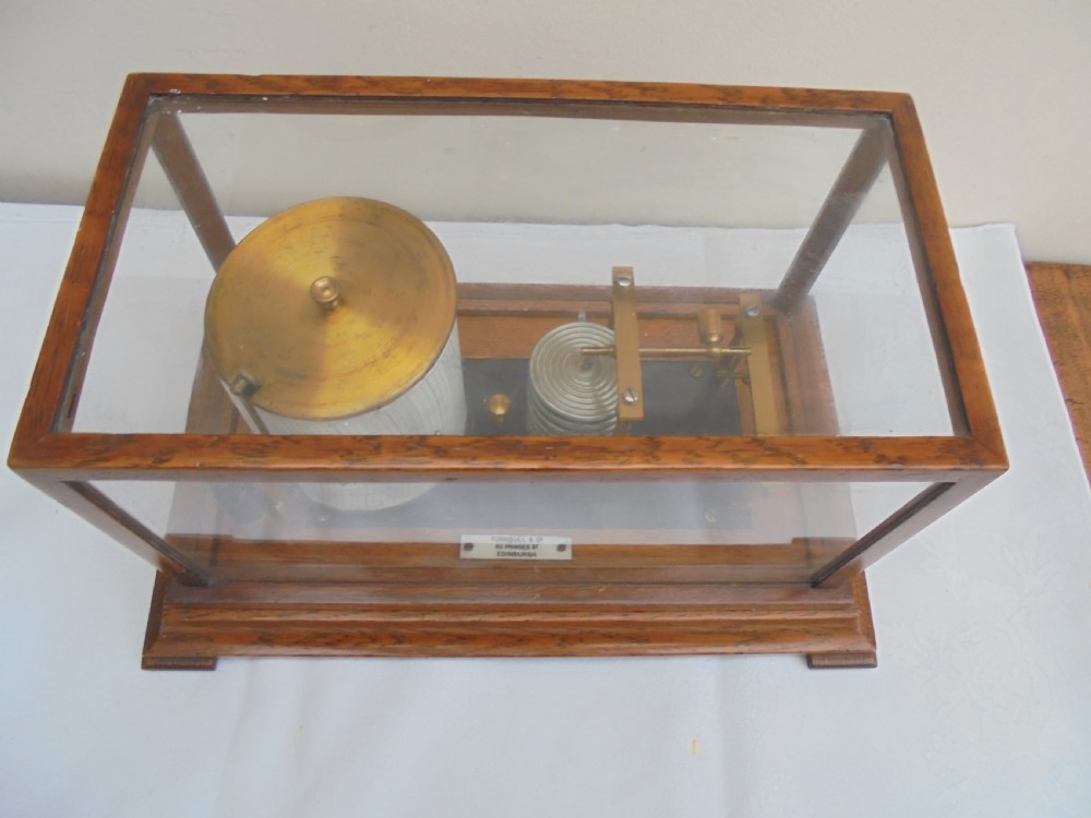 Oak framed Barograph  View VI
