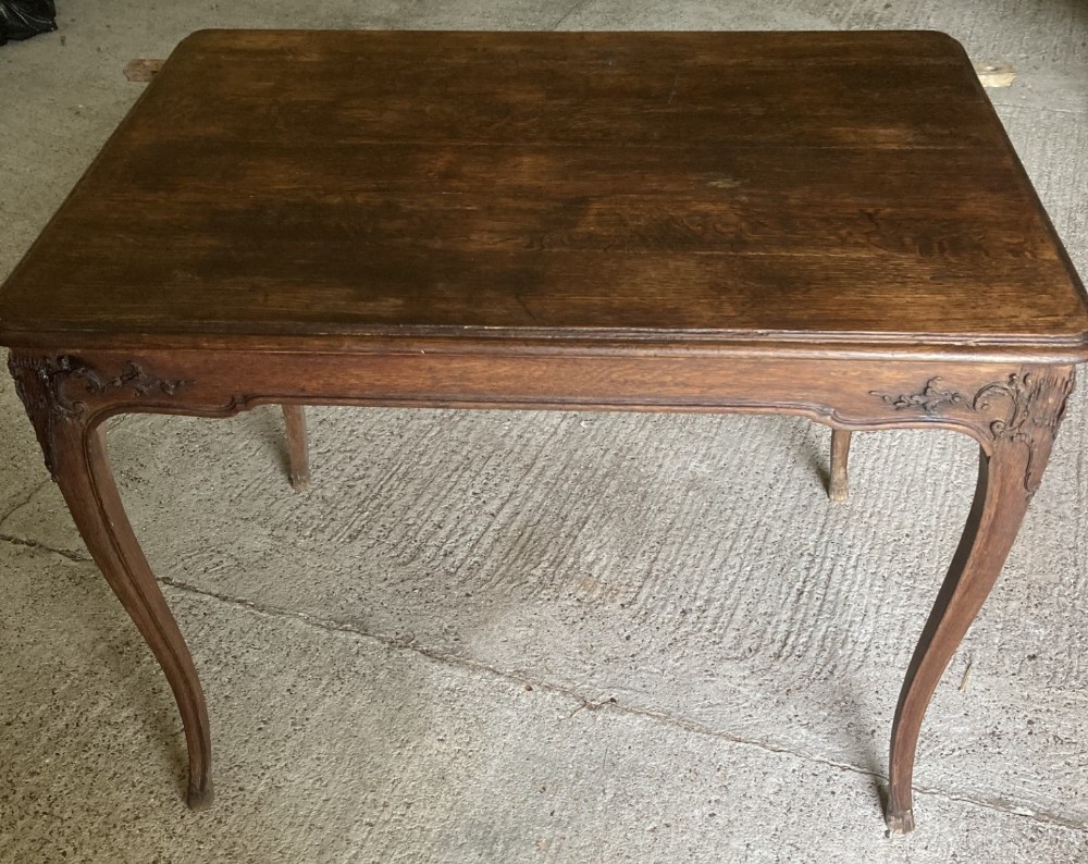 19th century French oak reading table