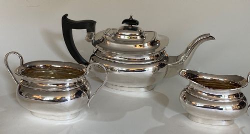 Silver 3 Piece Tea Set.  Sheffield 1930