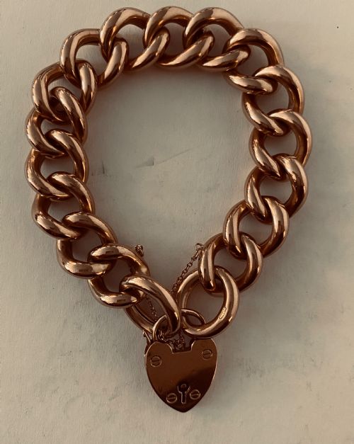 Rose Gold Bracelet with Padlock