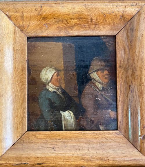 fig 1. Antique Oil on Panel Attributed to Jooste Corneliesz Droogsloot (1586-1666)