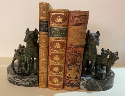 Spelter Bookends. French. Circa 1860