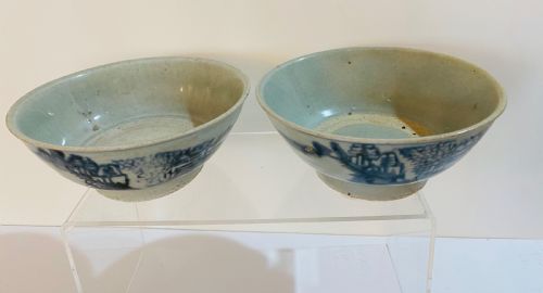 Chinese Teksing Shipwreck Bowls. Pair. C1822