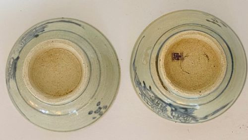 fig 1. Chinese Teksing Shipwreck Bowls. Pair. C1822