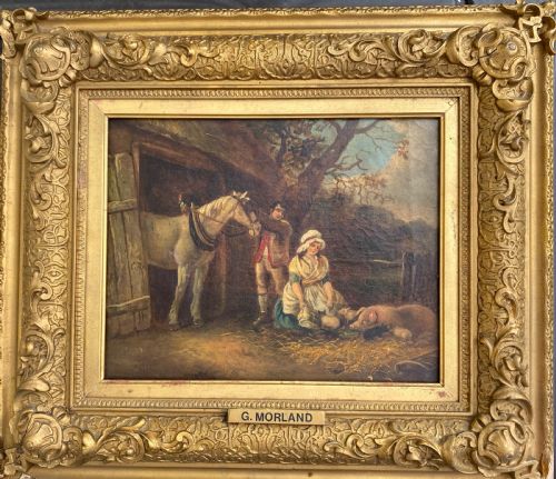 Oil on Canvas, After George Morland (1763-1804)