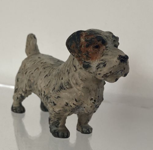 Austrian Cold Painted Bronze Dog. Late 19th Century.