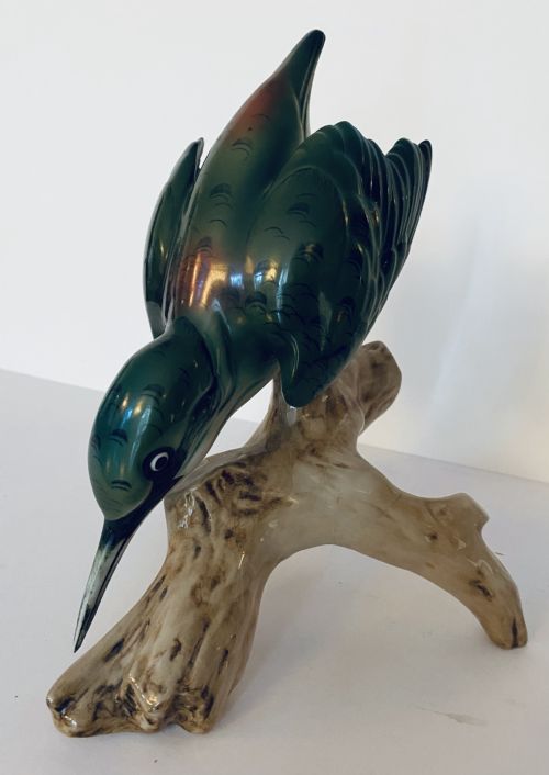 Royal Dux Porcelain Kingfisher.