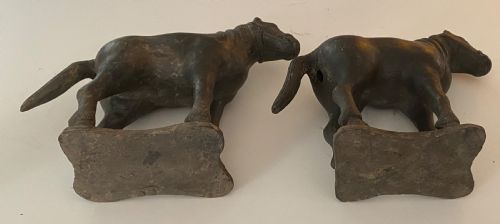 fig 1. Pair of Yuan or Early Ming Terracotta bHorses.