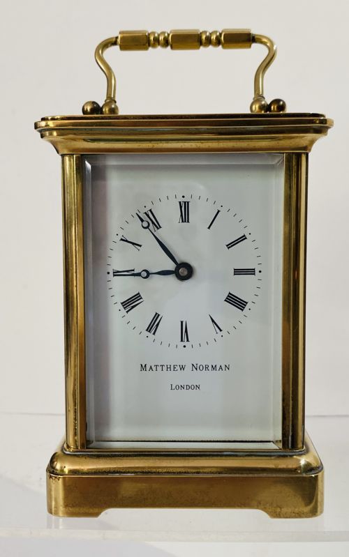 English Carriage Clock by Matthew Norman, London.