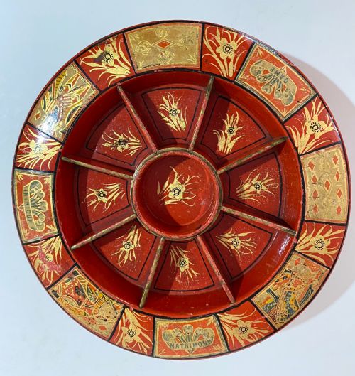 "Pope Joan" Regency Game Counter Wheel.
