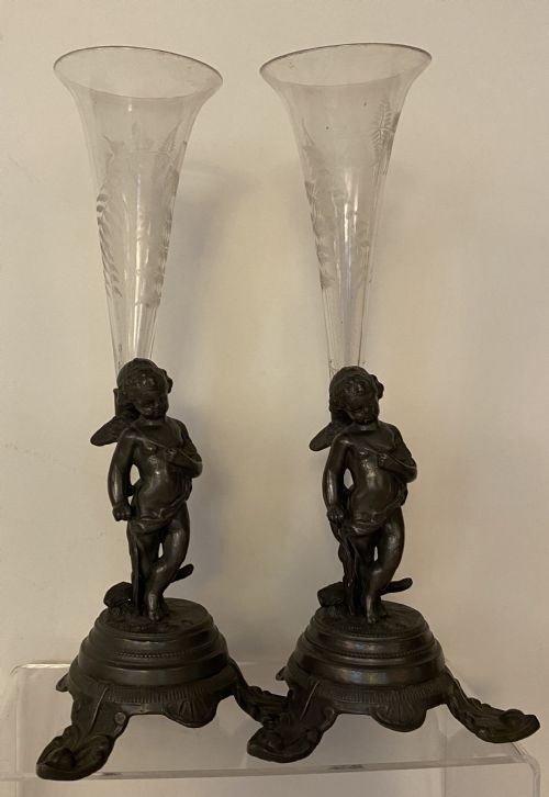 Pair of French Epergnes. 19th Century