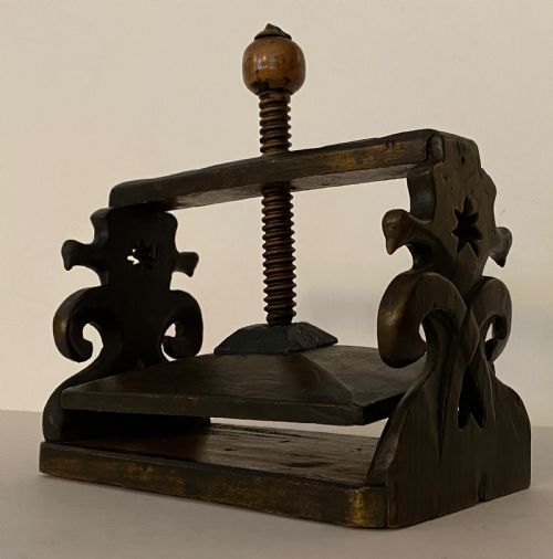 Folk Art Folded Letter Press. Regency