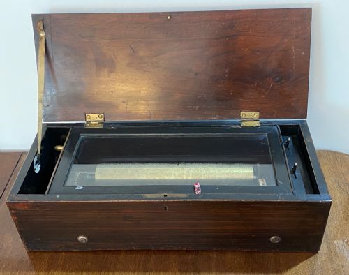 Swiss Cylinder Table Top Music Box. 19th Century