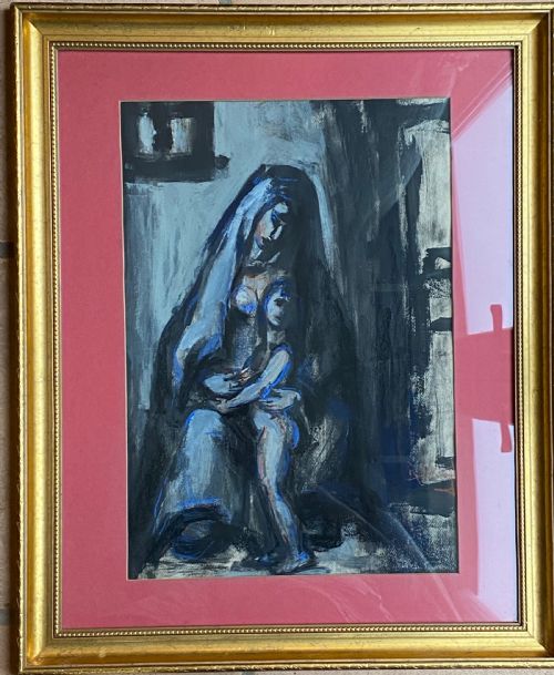 Madonna and Child Acrylic.
