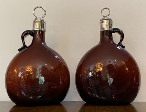 Pair of Georgian Spirit Flasks.