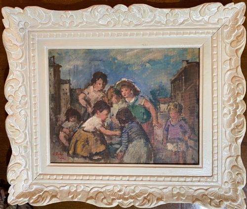 French Impressionist Oil on Board