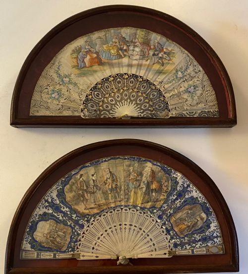 Pair of Regency  Framed Fans