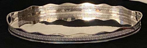 Sheffield Silver Plated Gallery Tray