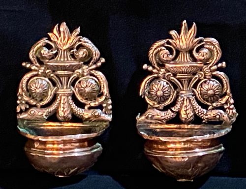 Pair of  Holy Water Stoups. Ca 1750