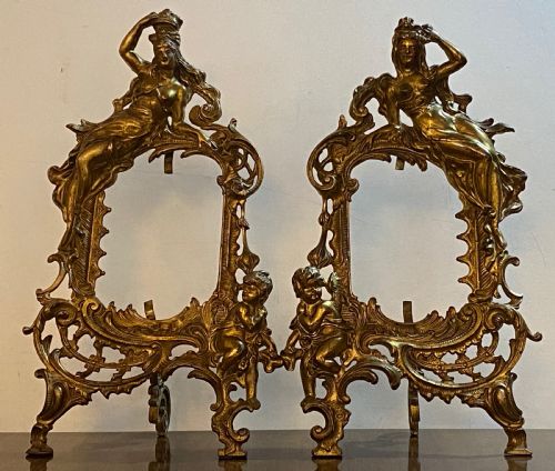 Pair of Gilt Metal Picture Frames
