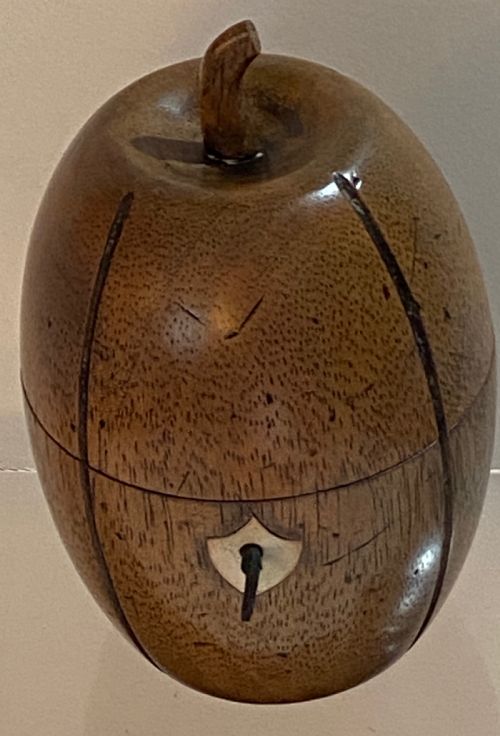 Regency Fruitwood Tea Caddy