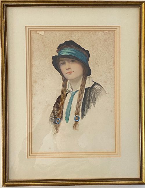 fig 1. William Henry Margetson R.I., R.M.S.(1861-1940) Watercolour.