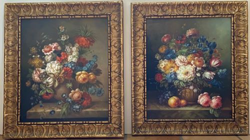 Pair of Botanical Oils Attributed to Emilio Greco (1913-1995)