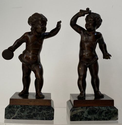 18th Century French Pair of Bronzes