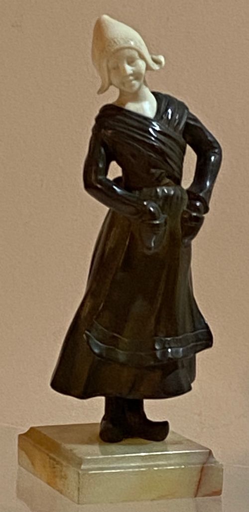 Bronze and Ivory Dutch Girl