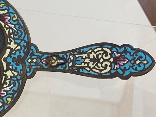 GRAND TOUR CHAMBER STICK IN CLOISONN AND MICRO MOSAIC CHAMBER STICK - ADDITIONAL PHOTO 7