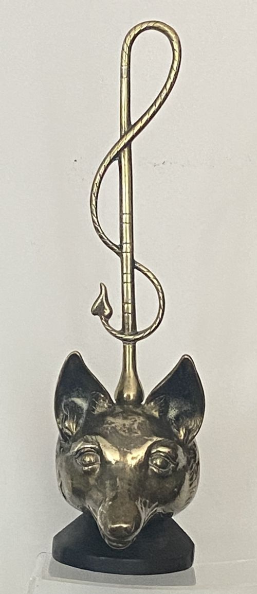 Brass Fox Masks Doorstop