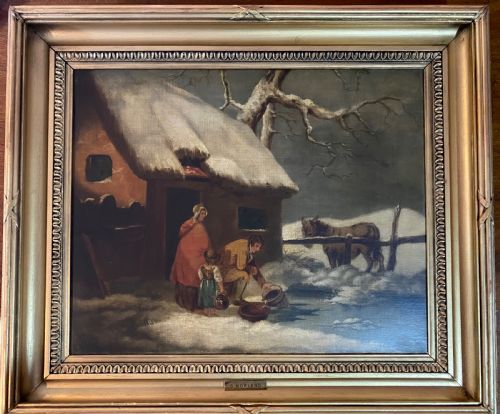 After George Morland (1763-1804)  18th Century Oil on Canvas