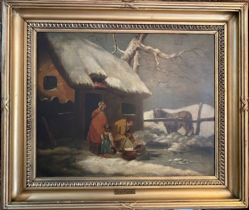 fig 2. After George Morland (1763-1804) 18th Century Oil on Canvas