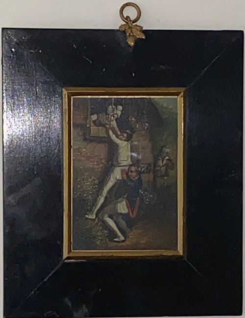 Miniature Oil on Tin Circa 1830