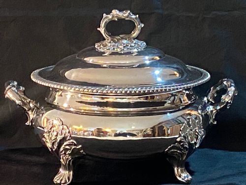 Silver Plated Tureen of Large Proportions