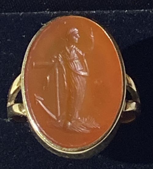 Victorian Carnelian Intaglio Ring