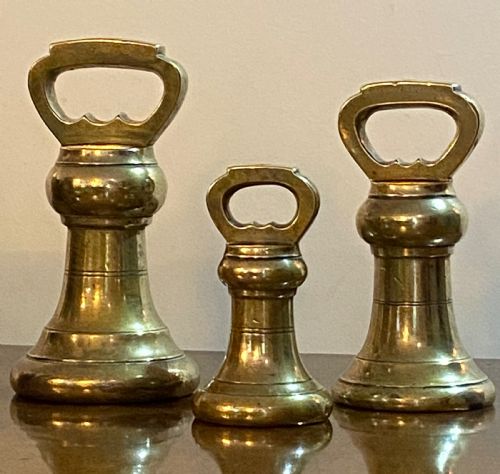 Set of Victorian Brass Weights