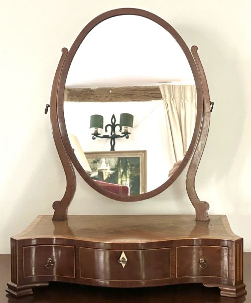 Regency Mahogany Toilet Mirror 