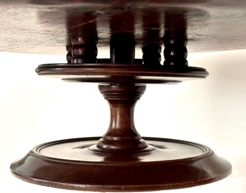 GEORGE III MAHOGANY LAZY SUSAN - ADDITIONAL PHOTO 5