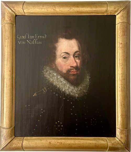 Oil on Panel Portrait of Nobleman Circa 1620
