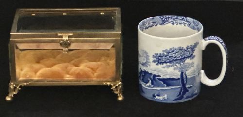 FRENCH GLASS AND ORMOLU TRINKET BOX - ADDITIONAL PHOTO 10
