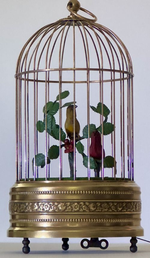 fig 1. Singing Birds in Cage by Carl Griesbaum.