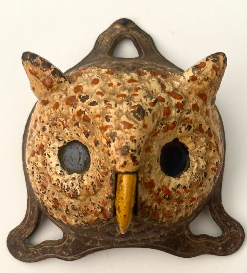 German Desk Bell in the Form of an Owl