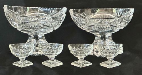 Regency Cut-glass Comports and Salts with Provenance 