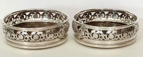 Pair of Wine Bottle Coasters