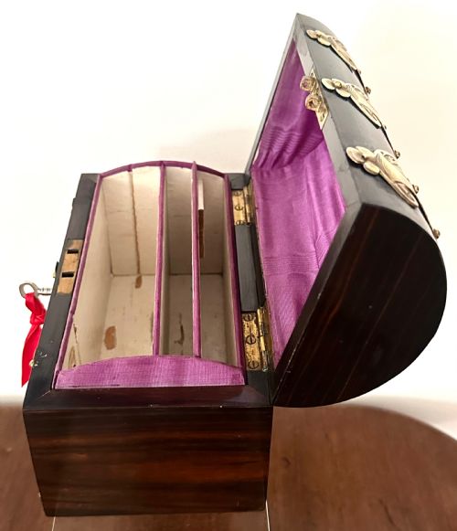 COROMANDEL AND BRASS STATIONERY BOX - ADDITIONAL PHOTO 5