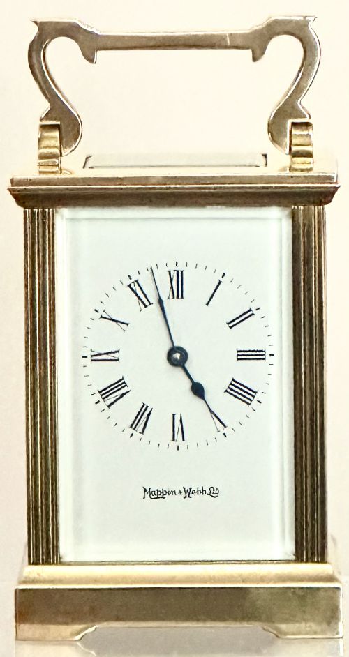 fig 1. Carriage Clock by Mappin and Webb