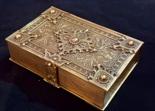 Scottish Gilt Metal Cigar Box