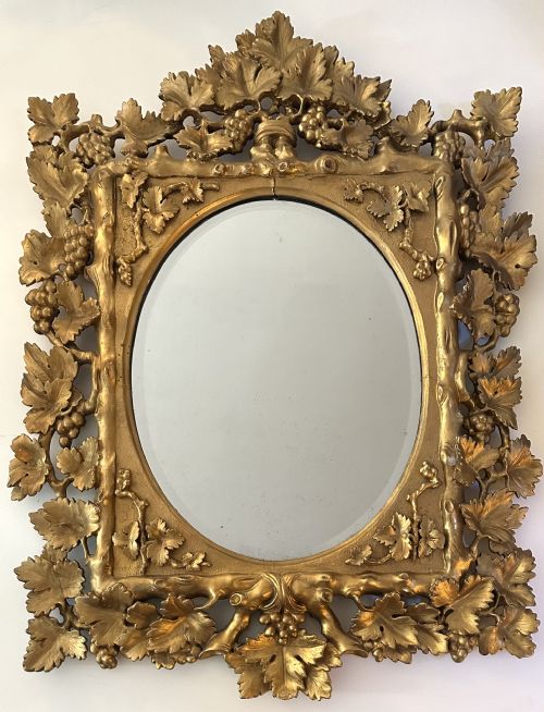 Florentine Mirror with Grape and Vine Design