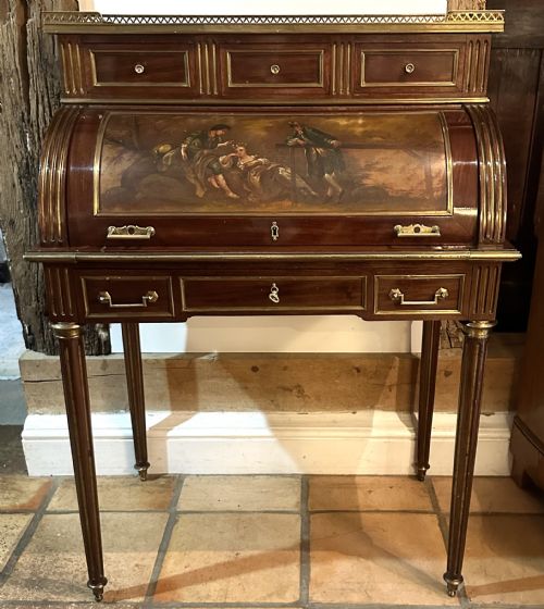 FRENCH LOUIS XV STYLE CYLINDER ESCRITOIRE - ADDITIONAL PHOTO 12